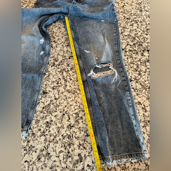 We The Free People Deconstructed Distress Jeans Size 30 Grungecore Casual Chic - Picture 9 of 13